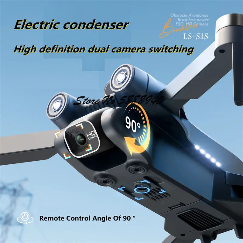 Drone S1S Rc Quadcopter - 6K Оптический дрон с бесщеточным двигателем,