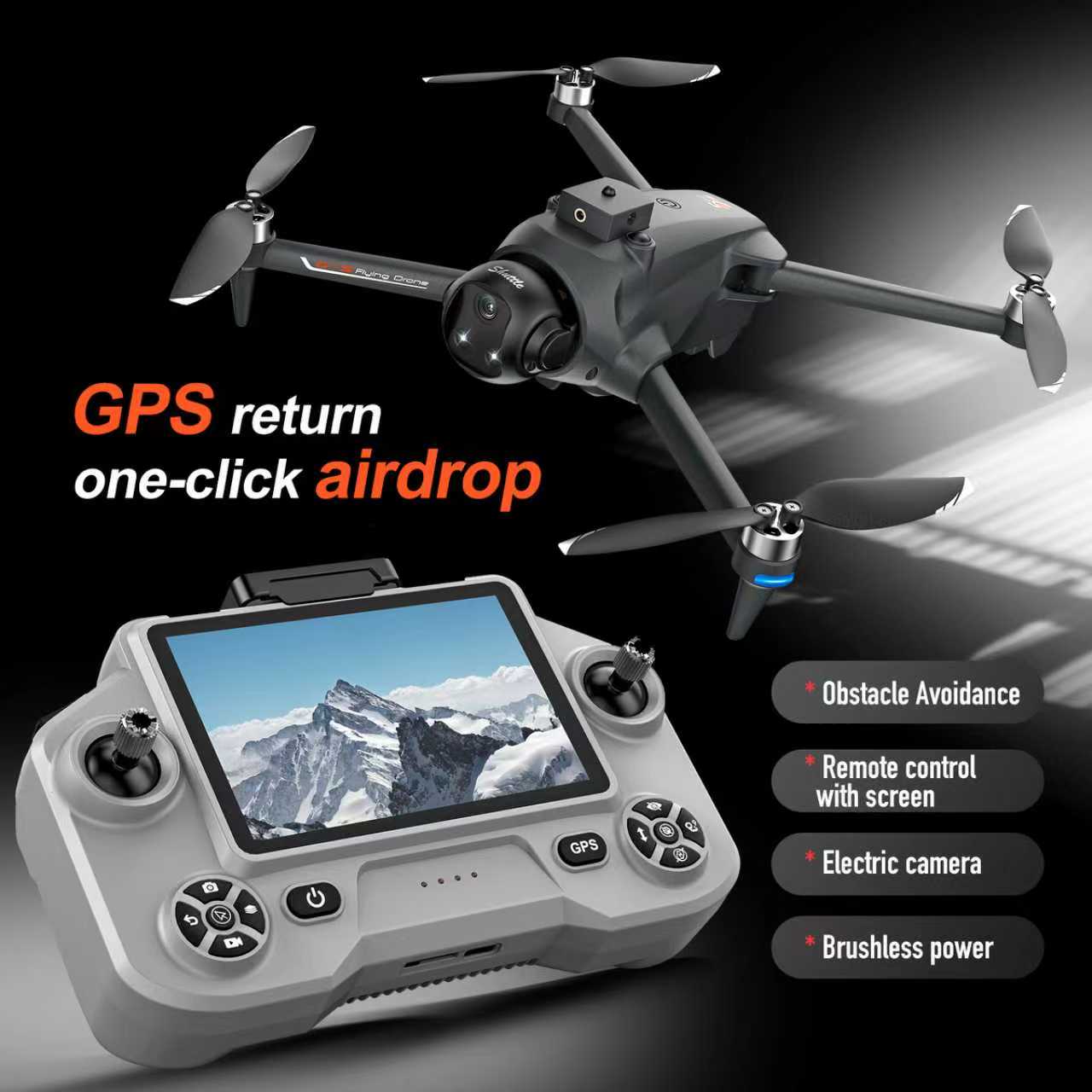 Jjrc Drone X12 - Квадрокоптер YL059 FPV GPS с двумя