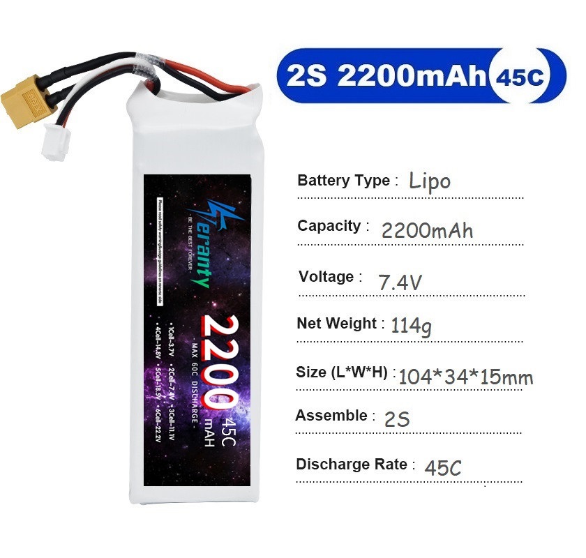 2 шт. 7,4 В Lipo 2S аккумулято – обзор и цена Drone Rc Leading